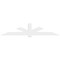 Ekena Millwork Kennewick Architectural Grade PVC Gable Bracket, 108"W x 22 1/2"H x 4"D x 6"F, 5/12 Pitch GBP108X23X0406KEN00 - alternate 4
